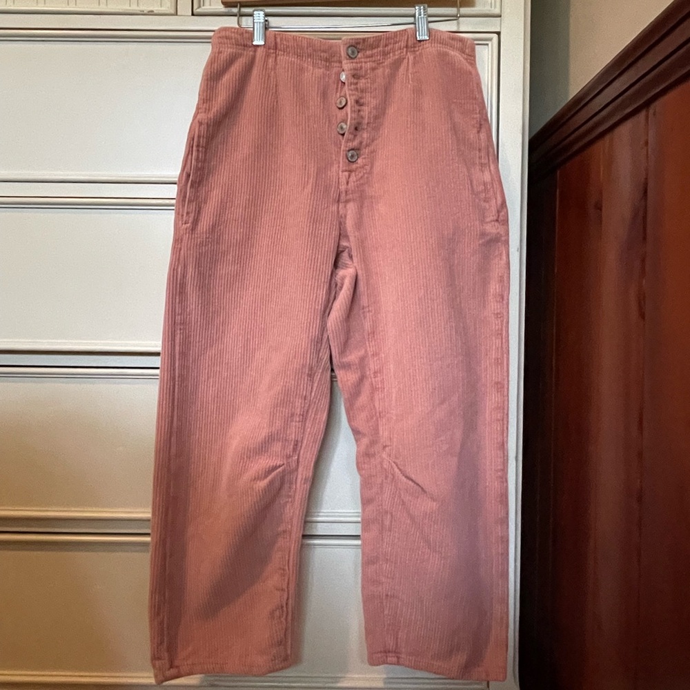 We The Free Pink Ankle Cropped Pants Free People Corduroy
